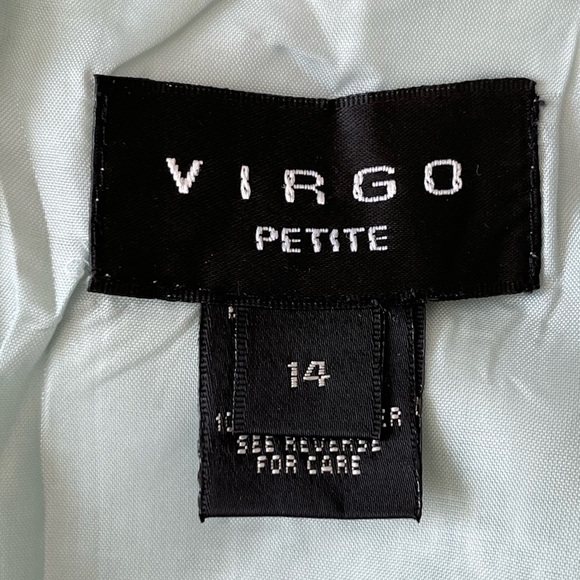 VIRGO Vintage Floral Safari Animal Print Sleeveless Linen Blend Dress Size 14P - Picture 8 of 13